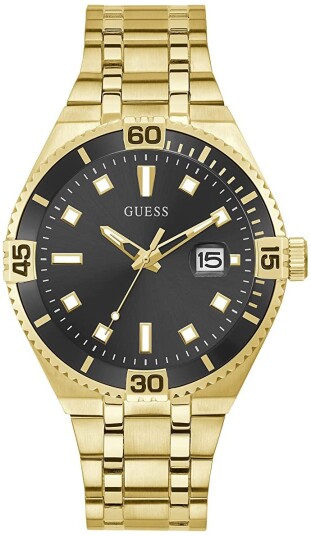 Guess Herreklokke GW0330G2 Sort/Gulltonet stål Ø42 mm Guess Herreklokke GW0330G2 Sort/Gulltonet stål Ø42 mm