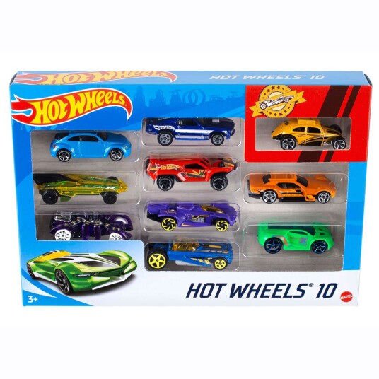 Hot Wheels Bilpakke Assortert 10pk
