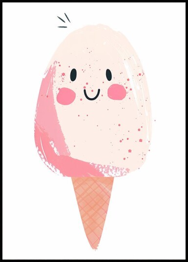 Happy Ice Cream Plakat Plakat / 70x100cm