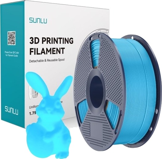 Sunlu Pla Glow In The Dark 1.75 Mm 1 Kg (Blå) Filament Sunlu Pla Glow In The Dark 1.75 Mm 1 Kg (Blå) Filament
