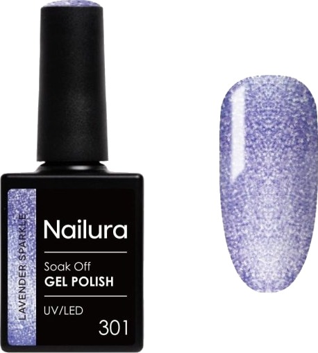 Nailura Gelpolish 301 – Lavender Sparkle – 10 ml