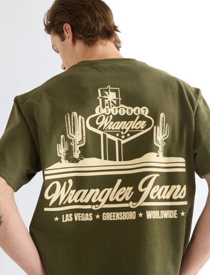 Wrangler Vintage Tee   Khaki green   M