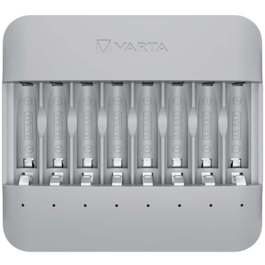 Varta Eco Multi Resirkulert USB-Batterilader for 8xAA/AAA