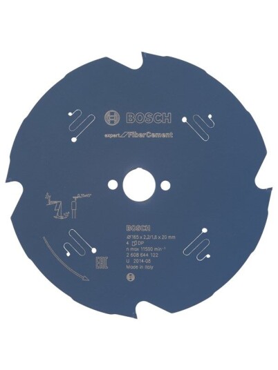 Bosch Sirkelsagblad Expert for Fibre Cement 165 x 20 x 2,2 mm, 4