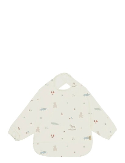 Cam Cam Copenhagen Sleeved Bib Rowan Cream ONE SIZE