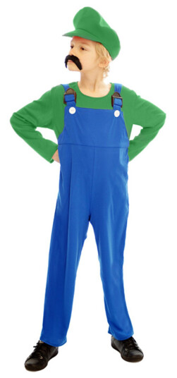 Henbrandt Luigi Budget Barn Karnevalsdrakt  Large