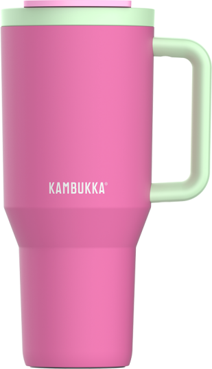 Termisk Krus Med Teleskopisk Sugerør Kambukka Rio Tumbler 950Ml Bubblegum Mint Termisk Krus Med Teleskopisk Sugerør Kambukka Rio Tumbler 950Ml Bubblegum Mint