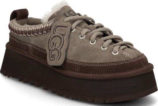 UGG W Heritage Lace Up Slipper   DRIED OREGANO   36