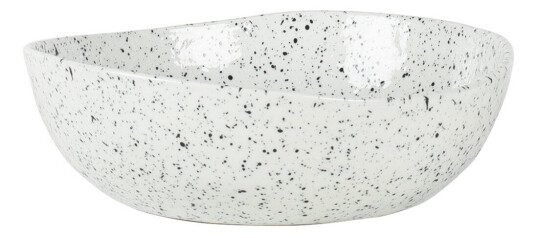 Olsson & Jensen Poppi suppe/pastatallerken hvit-svart