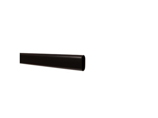 Krups Ovalt Stålrør 30X15 Mm Dia. 1000 Mm Svart