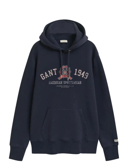 GANT Graphic Hoodie - Blue - M GANT Graphic Hoodie - Blue - M