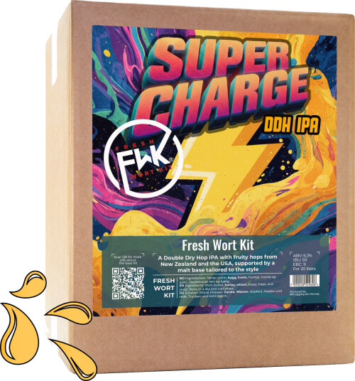 Fwk FWK Supercharge DDH IPA Fresh Wort Kit IPA med dobbel tørrhumle