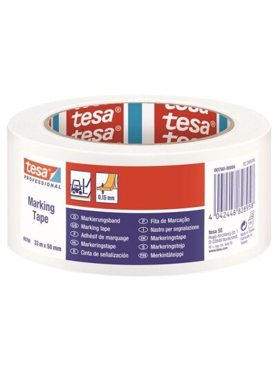tesa Floor Marking Tape 33m x 50m Hvit