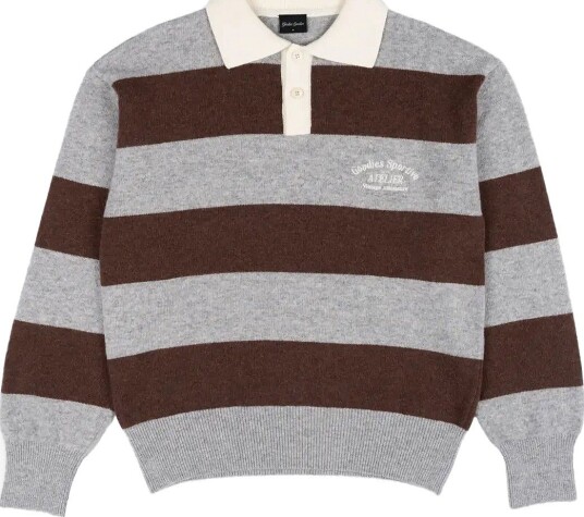 Goodies Sportive Shitake Polo   BROWN/GREY   XL