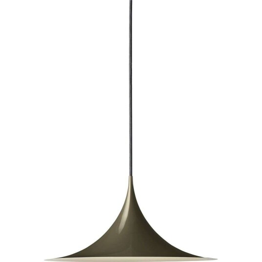 GUBI Semi- Taklampe Liten Blank Mørk Kakao GUBI Semi- Taklampe Liten Blank Mørk Kakao