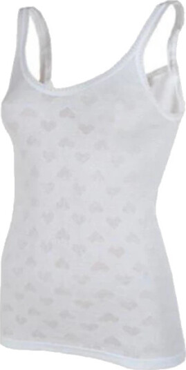 Iris Dame Topper Hvit 5XL,