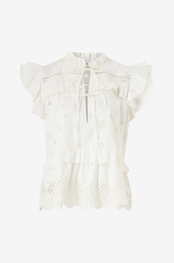 Sofie Schnoor Bluse HazelSW Top Hvit Sofie Schnoor Bluse HazelSW Top Hvit