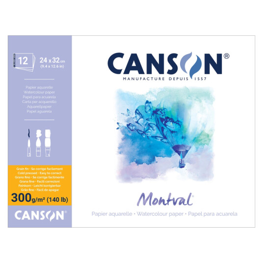 Canson Montval Pads 300g 24x32cm