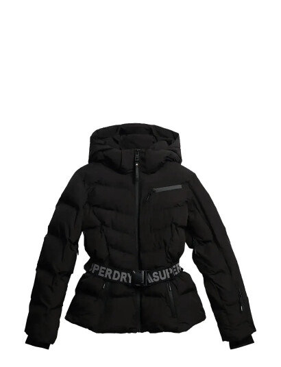 Superdry Sport Luxe Belted Ski Padded Jacket - Black - L Superdry Sport Luxe Belted Ski Padded Jacket - Black - L