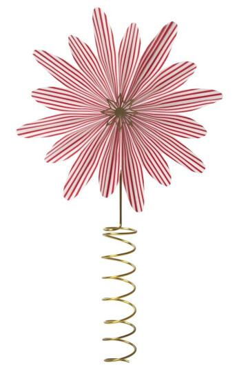 Pluto Design Polkagris toppstjerne Rød-hvit Pluto Design Polkagris toppstjerne Rød-hvit