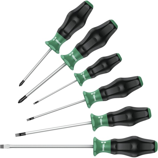 Wera Skrutrekkersett 1334/6 Kraftform Comfort 6 Deler