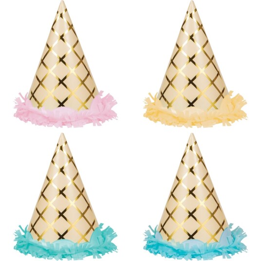 Partyhatter Iskrem 8 Stk Partyhatter Iskrem 8 Stk