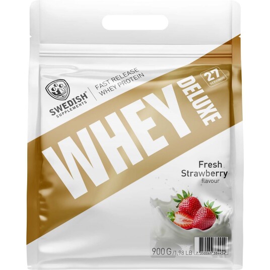 Swedish Supplements Whey Protein Deluxe Fresh Strawberry 900 g