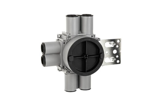 SG Veggboks Enkel 21-36mm 8-løp stender metall Grå SG Veggboks Enkel 21-36mm 8-løp stender metall Grå