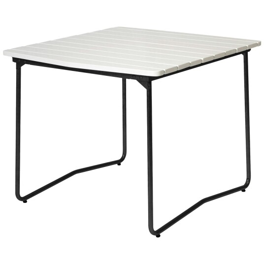 Grythyttan Stålmöbler Grythyttan Stålmöbler B31 Bord 84x92 cm White lacquered Eik / Sort