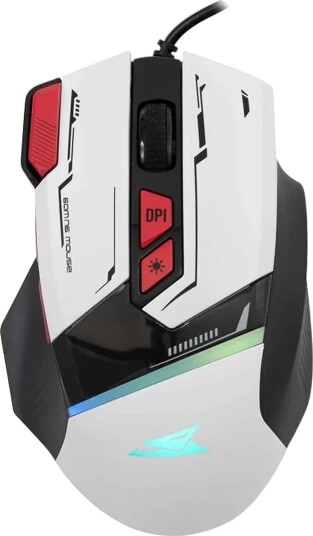 Baracuda Manta RGB Gamingmus 12800 dpi Hvit