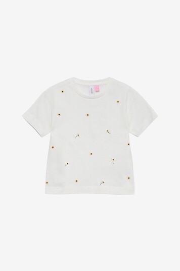 Vero Moda Girl   Topp vmSola Mette SS Top Box Jrs Girl   Hvit