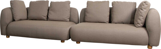 Cane-line Capture 4-seter sofa Taupe 2st 2-seter ende HV Beige
