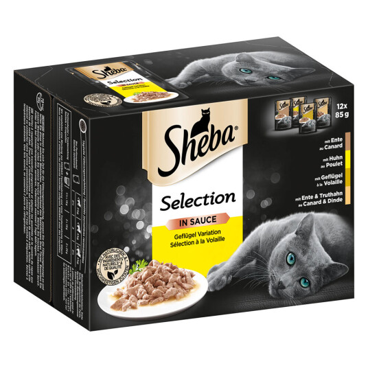 Sheba Økonomipakke: Selection I Saus 24 X 85 G Porsjonsposer Selection I Saus Fjærkre