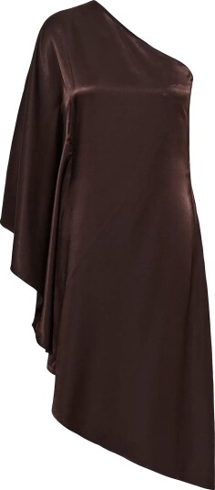 My Essential Wardrobe Mwestelle Asymmetric Dress   CHOCOLATE PLUM   42