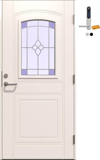 Ytterdør Gilje Martha med Yale Doorman Classic Home