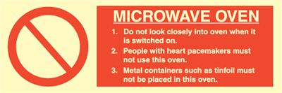 Jo Safety Microwave oven IMO Prohibition sign 102076 Jo Safety Microwave oven IMO Prohibition sign 102076