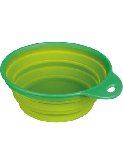 Trixie Silicone Travel Bowl 1 L 18 cm Green
