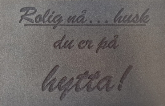 CAL Dørmatte   Rolig nå   45x70cm
