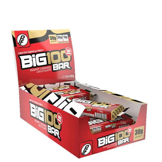 Proteinfabrikken 15 X Big 100 Protein Bar,100g, Salt Karamell Sjokolade Proteinfabrikken 15 X Big 100 Protein Bar,100g, Salt Karamell Sjokolade