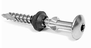 Swisspearl skrue trvs38 til tre 49x38 mm blank rustfri selvborende pakke a 250 stk