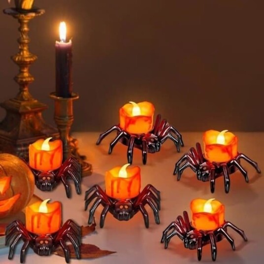 Halloween Batteridrevne LED-Telys 6 stk