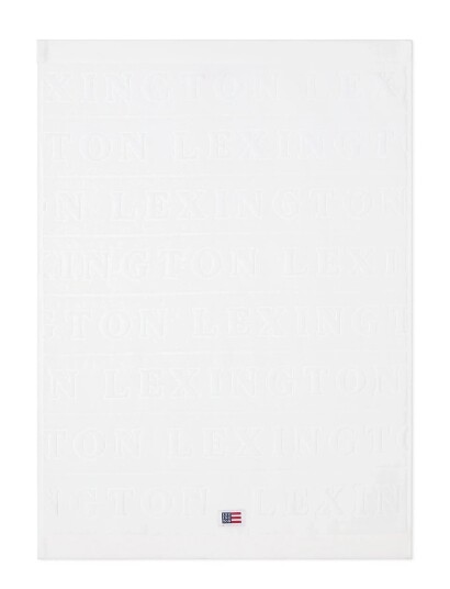 Lexington Home Velour Jacquard Logo Towel White - White - 50X70 Lexington Home Velour Jacquard Logo Towel White - White - 50X70
