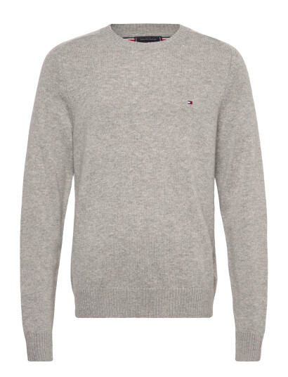 Tommy Hilfiger Lambswool Crew Neck - Grey - XXL