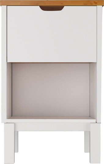 Crotone Nattbord 38 cm - Hvit