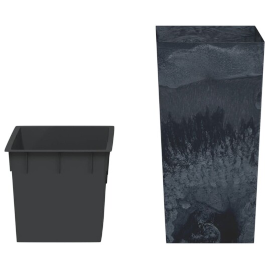 vidaXL Plantekasse med avtakbar potte antrasitt 11 / 26,5 L PP-betong