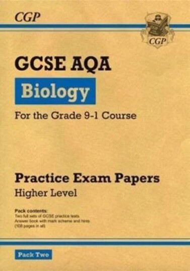 Gcse Biology Aqa Practice Papers: Higher Pack 2 Av Cgp Books