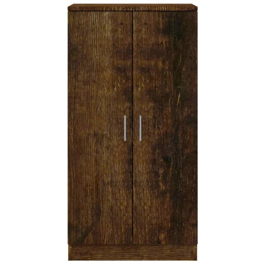 vidaXL Skoskap r?kt eik 55x35x108 cm konstruert tre