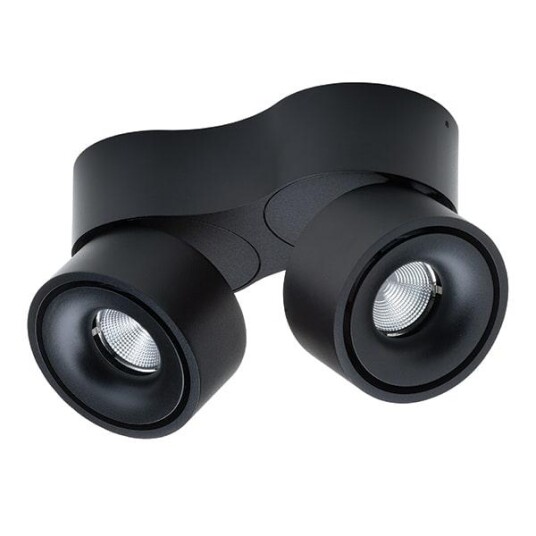 Antidark Easy Mini W275 Vegglampe LED Sort M. Hull