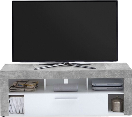 Vibio TV-benk 150 cm - Hvit/Betong