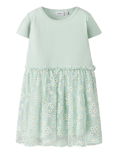 Name It Nmffloral Ss Dress Green 122 Name It Nmffloral Ss Dress Green 122